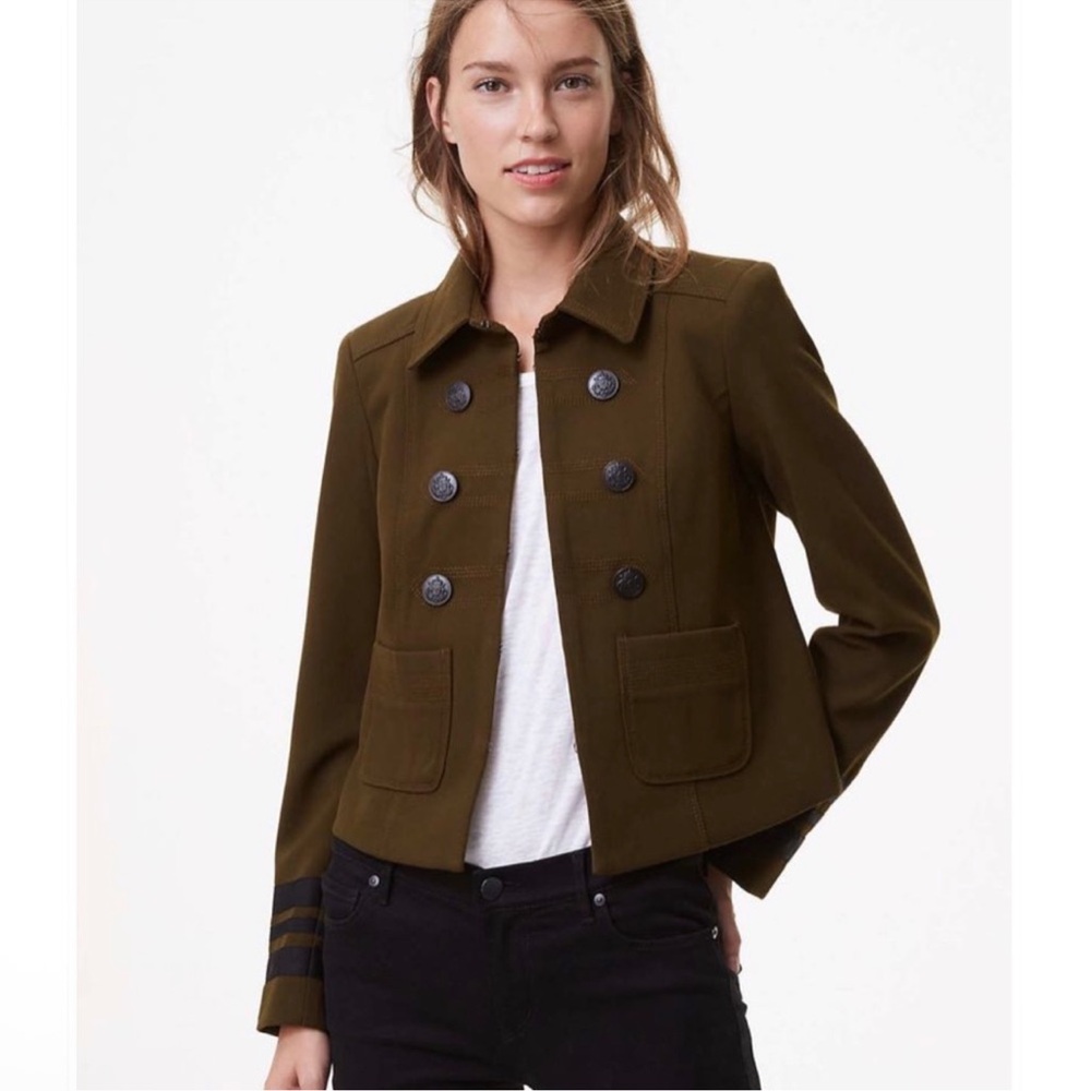 LOFT MILITARY STYLE JACKET - Picture 1 of 8